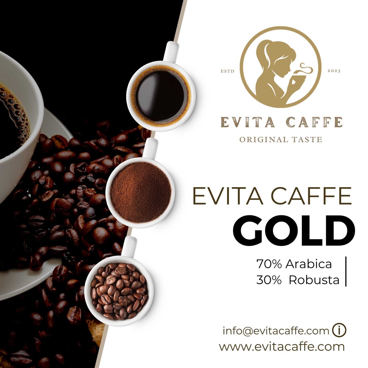 evita caffe gold odlična kava pražena v sloveniji, aparat dolce gusto, modo mio, lavazza