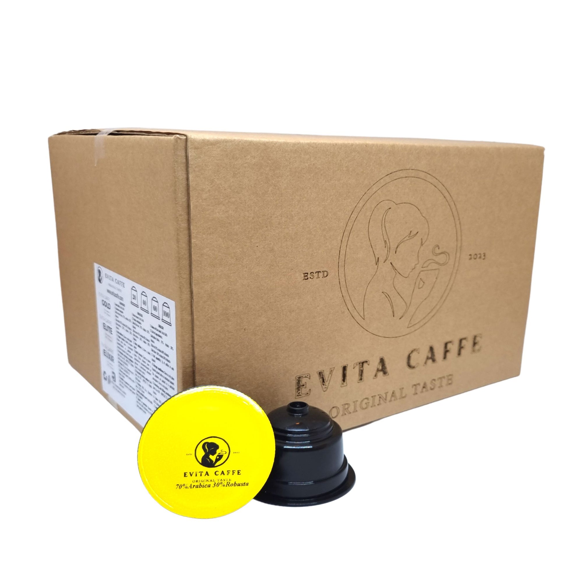 kapsule dolce gusto, evita caffe gold, embalaža kave